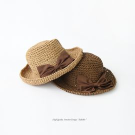 [BABYBLEE] A17525 _ Knitting ribbon hat, Paper Straw Hat,  infant hat, child hat, sun cap, beach hat, straw hat